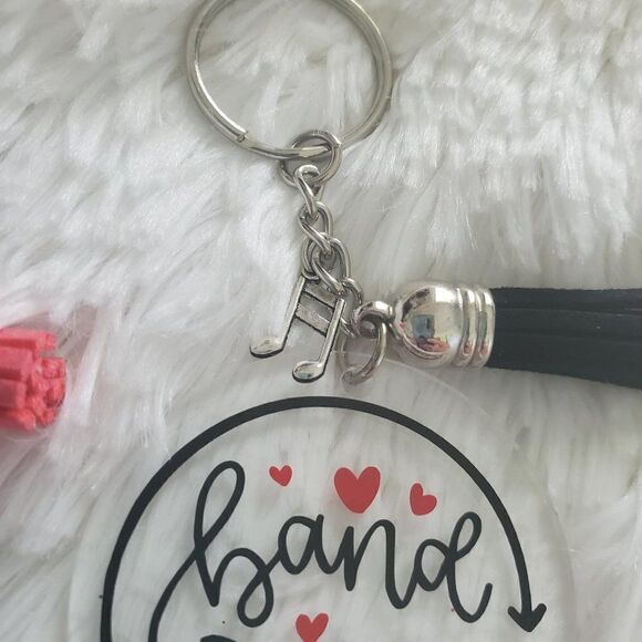 Band Mom Keychain, Band Dad Keychain, Music Note Keychain - Picture 6 of 15